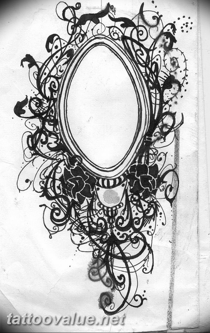 photo tattoo mirror 05.12.2018 №150 - Example tattoo pattern with mirror - tattoovalue.net